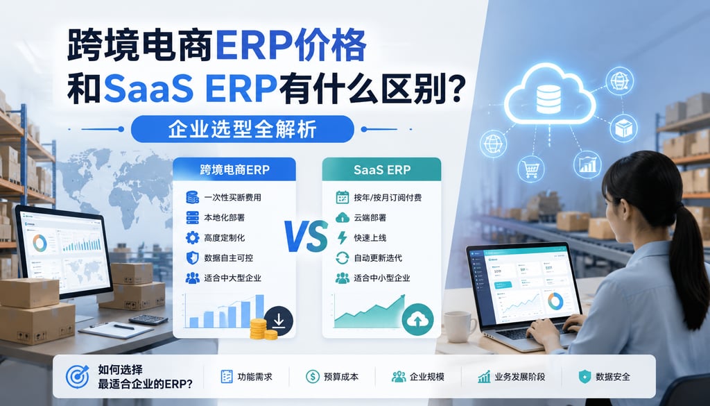 跨境电商ERP价格和SaaS ERP有什么区别？企业选型全解析